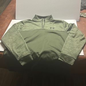 Men’s Under Armour XL hunter green half zip jacket sweater NEVER WORN